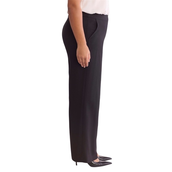 Tahari ASL Black Women’s Wide Leg Trouser Pants Size 14 - Picture 5 of 10